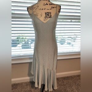 WAYF Satin Blue Dress